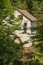 Side View of SloneÃ¢â¬â¢s Grist Mill Ã¢â¬â Explore Park, Roanoke, Virginia, USA Royalty Free Stock Photo